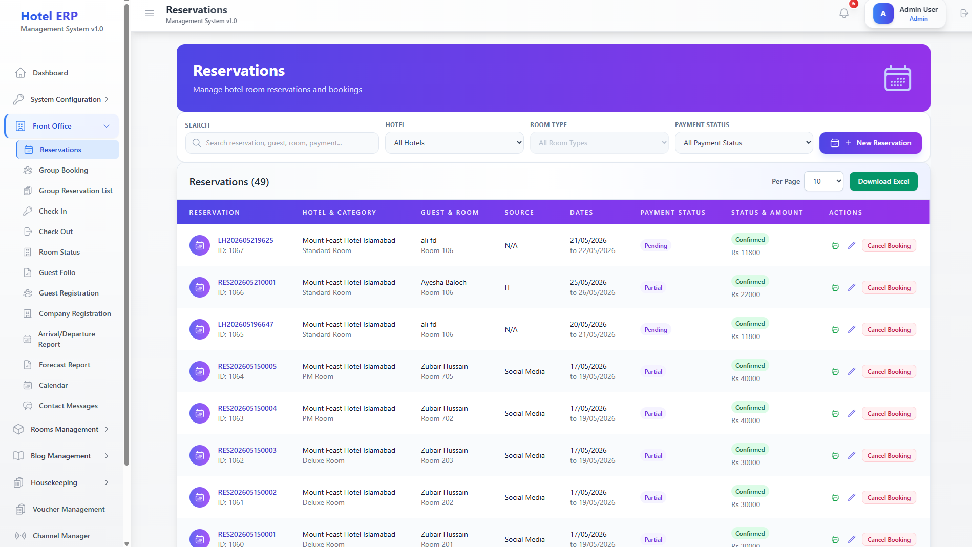Hotel ERP Booking & Management System gallery image 3
